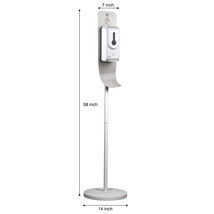 Floor Hand Soap Dispenser Stand High Traffic Area Liquid Soap Non-contac... - £47.44 GBP