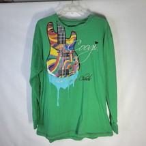 Mens Coogi Long Sleeve Five Color Chords Green A bit faded Cotton Size 2XL - $39.51