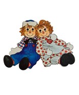 Vintage Bobbs Merrill Raggedy Ann &amp; Andy Cut Out  11 inches Across I Lov... - £18.61 GBP