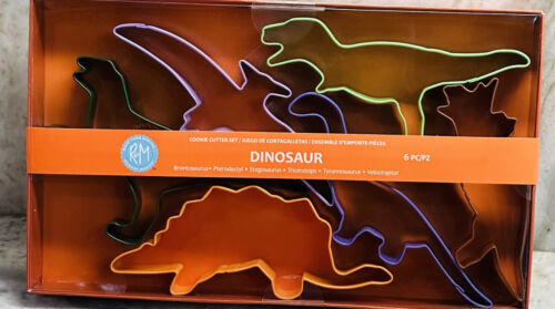 R&M International Color Dinosaur 6 Piece Cookie Cutter Set - $23.64