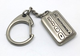 Motorola Pager Shaped 3D Double Sided Silver Metal Keychain - 1990s Key ... - £28.11 GBP