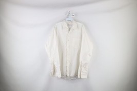 Vtg 60s Streetwear Mens 16.5 Sanforized Cotton Collared Button Shirt White USA - £31.54 GBP
