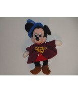 Walt Disney Company 10&quot; Beanbag Plush Sorcerer Mickey Mouse from FANTASIA - $13.66 CAD