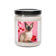 Scented Candle  Siamese Cat Valentine&#39;s Day Gifts for Cat Lovers Silly Valentine - £11.18 GBP