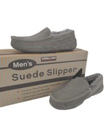 Kirkland Slippers 10 Suede Fur Loafers Ascot Slip-on Indoor Outdoor Casu... - $45.82