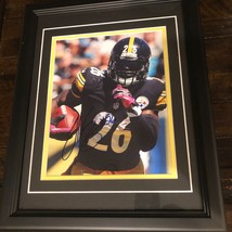 Le&#39;Veon Bell Signed Pittsburgh Steelers Custom Framed &amp; Matted Photo JSA COA #2 - £118.95 GBP