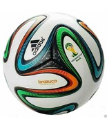 ADIDAS BRAZUCA OFFICIAL SOCCER MATCH BALL FIFA WORLD CUP 2014 BRAZIL SIZE 5 - £36.59 GBP