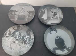 Disney Parks The Skeleton Dance and The Haunted House Plate Set 4 piece ... - $85.00