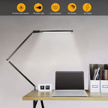 Eye-Caring Led Desk Lamp W/ Clamp Swing Arm Adjustable Table Light-3 Color Modes - £73.06 GBP