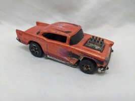 Hot Wheels 1976 Orange 57 Chevy Toy Car 3&quot; - $8.90