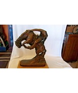 Bronco Buster Bronze Statue, 1972 Adrian Herr Austin Productions, Rare 1... - £470.73 GBP