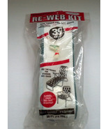 vintage re web kit 39 feet white with green trim will cover 1 chair well... - $19.75