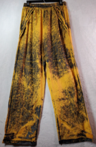 Charles River Apparel Pants Womens Medium Yellow Polyester Pockets Elastic Waist - £10.57 GBP