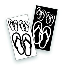 6X Sandals Flip Flops Vinyl Decal Sticker for Car Truck Windshield or Bumper - £11.01 GBP