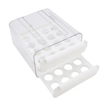 Egg Storage Box, Egg Holder Transparent Double Layer Large Capacity Dura... - £19.45 GBP