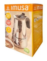 NEW IMUSA Stainless Steel 6 Cup Stovetop Espresso Coffee Maker - £15.68 GBP
