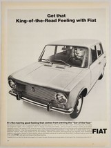 1967 Print Ad The Fiat 124 Four-Door Sedan Lion in Driver&#39;s Seat - £13.40 GBP