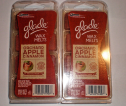 Glade Wax Melts ORCHARD APPLE CINNAMON SCENT 16 Total Tarts 2 Packs - £15.60 GBP