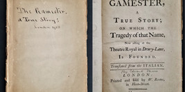 1758 antique THE GAMESTER A TRUE STORY theatre royal drury lane TRAGEDY - £69.55 GBP