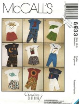 1994 Boys & Girls' T-SHIRT, Pants & Shorts Mc Call's Pattern 6933-m Sz 5,6 Uncut - £9.59 GBP