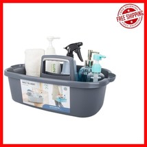 Space-Saving Dark Gray Cleaning Caddy - Portable Organizer for Multi-Pur... - $575.48 MXN