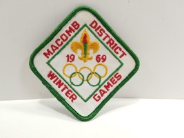 Boy Scouts BSA Patch Macomb District Winter Games 1969 - £4.11 GBP