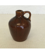 Vintage primitive style small brown jug early American style home decor - $19.75