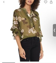 LG Vince Camuto New! Women&#39;s Ruffled-Sleeve Pintucked Blouse BNWTS $79.00 - £27.90 GBP