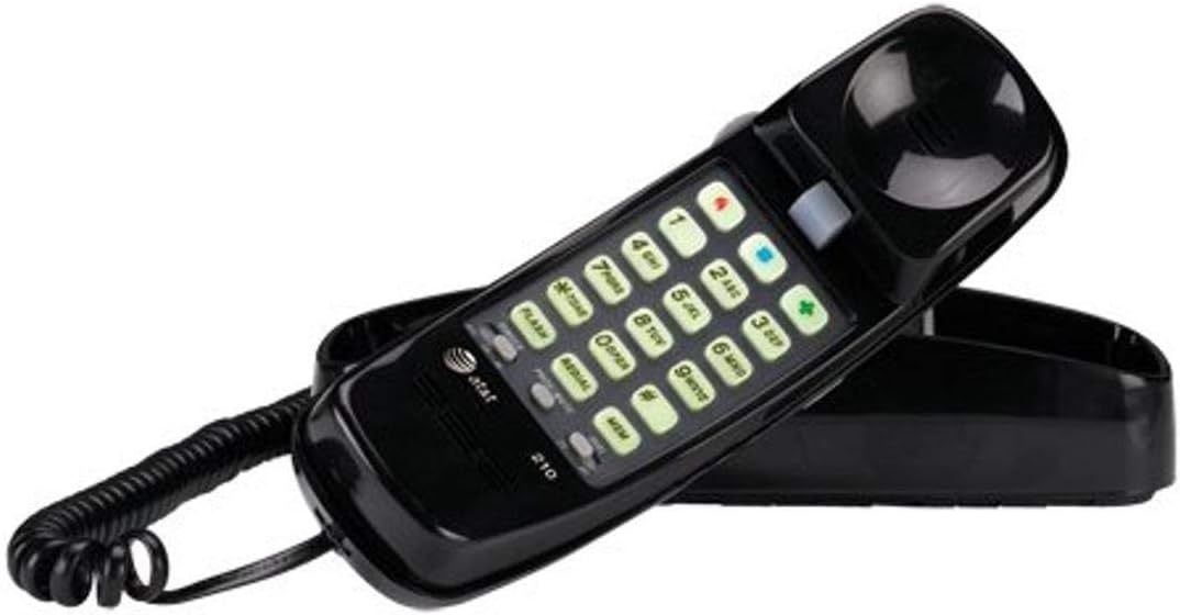 At&amp;T 210 Basic Trimline Corded Phone, No Ac Power Required,, Mountable, ... - $34.93