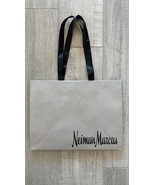 Neiman Marcus Paper Grey Silver Shopping Bag Black Cloth Handles Medium ... - $281.50 MXN