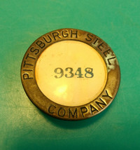 Old Vtg Pittsburgh Steel Company 9348 Whitehead Hoag Pin Employee Badge - £40.02 GBP