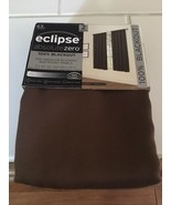 Eclipse Absolute Zero 100% Blackout Curtains--Chocolate--Set of 2--74&quot; x... - £22.01 GBP