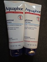 2 Aquaphor Healing Ointment Advanced Therapy Skin Protectant 7 Oz Tubes (O9) - £18.55 GBP