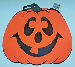 1991 Beistle Halloween Pumpkin JOL Jack-O-Lantern Embossed Diecut Die Cu... - £10.21 GBP
