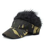 Saisifen Men Novelty Outdoor Sports Baseball Cap Camouflage Hats Black Hair - £14.19 GBP