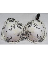 Victoria&#39;s Secret Dream Angels PUSH-UP WHITE BLACK ACCENT LACE Bra Size ... - $107.32 CAD