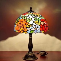 Handmade Stained Glass Lamp Southeast Asian Style Tiffany Living Room Lamp - £141.09 GBP