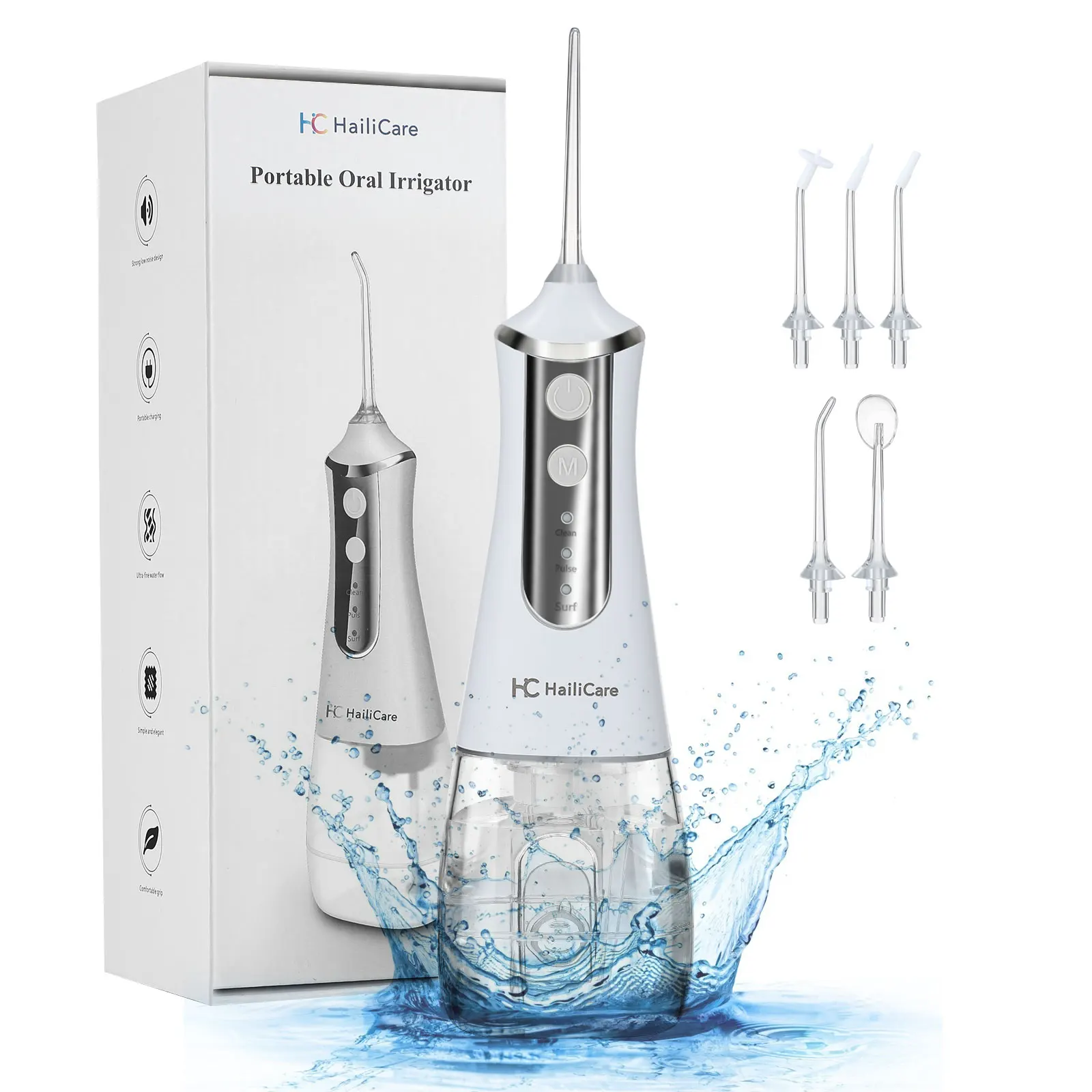 350ml Portable Oral Irrigator Water Flosser Dental Water Jet CleaningTeeth Floss - £23.19 GBP+