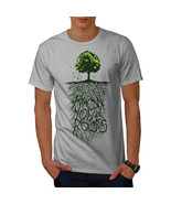 Wellcoda Earth Tree Roots Nature Mens T-shirt,  Graphic Design Printed Tee - £14.58 GBP+