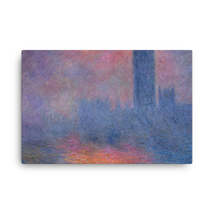 Claude Monet Houses of Parliament, London, Sun Breaking Through, 1904 Canvas Pri - $99.00+