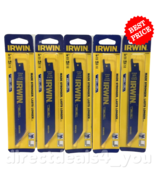 IRWIN 372618 6&quot; 18TPI Reciprocating Saw Blades BI-Metal Pack of 5 - £18.96 GBP