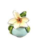 Heather Goldminc Signed Vanity Ring Box Handmade and Painted  3-D Floral... - €17,15 EUR