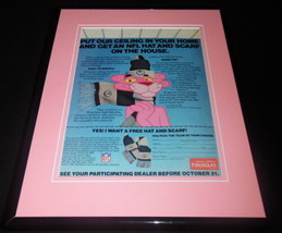 Pink Panther 1985 Owens Corning / NFL Framed 11x14 ORIGINAL Advertisement B - $34.64