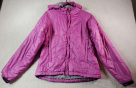 Marmot Puffer Jacket Womens Small Pink Nylon Long Sleeve Pockets Hooded Full Zip - £31.98 GBP