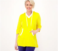 Cuddl Duds Sun Terry Hooded Tunic (PineappleYellow, Small) A483349 - £7.07 GBP