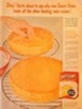 Swans Down Yellow Homemade Cake Mix Baking Desert -1954 Vintage Print Ad - $9.74