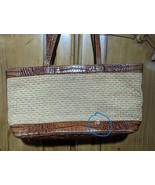 Brahmin Womens ~ Satchel Handbag ~ Brown Basket Weave Used - $37.95