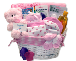 Simply Baby Necessities Basket - Pink - Baby Bath Set - Baby Girl Gifts - £71.22 GBP