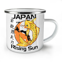 Rising Sun Japan Koi NEW Enamel Tea Mug 10 oz | Wellcoda - £20.04 GBP