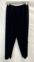 Connected Apparel Black Velvet Pants 24W - £19.33 GBP